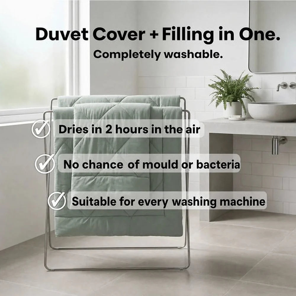 Kronex® Duvet – The 2-in-1 quick-dry duvet that eliminates the need for bed sheets.