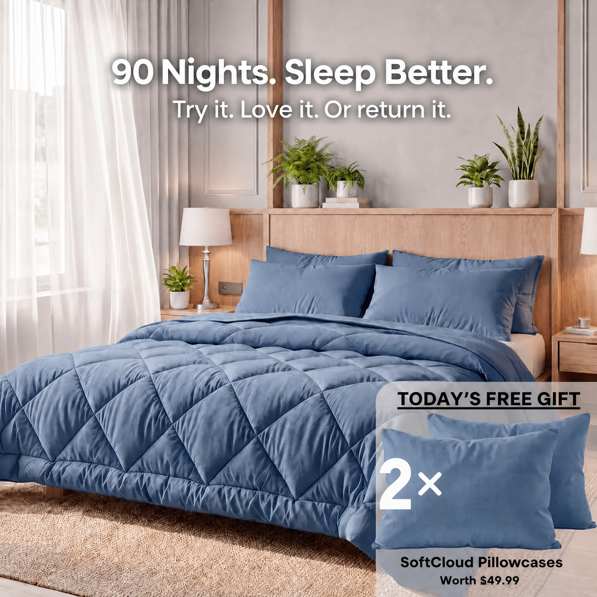 Kronex® Duvet – The 2-in-1 quick-dry duvet that eliminates the need for bed sheets.